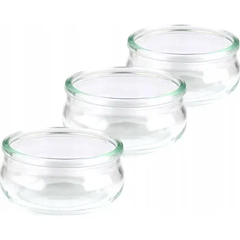 Svíčka Nádoba na svíčky sklo na svíčky 210 ml 3 ks