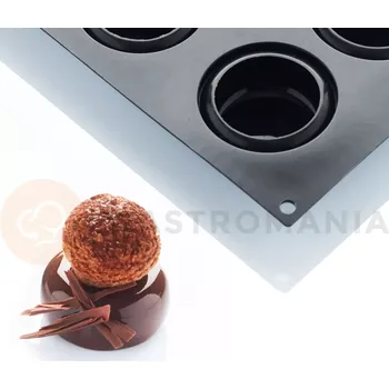 Kuchyňská sůl Silikonová forma pro monoporce, 6 otvorů 69x35 mm - 30SIL500 | MARTELLATO, Circle