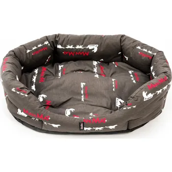 Pelíšek pro psa ManMat pelech KOMFORT - šedá + černá M