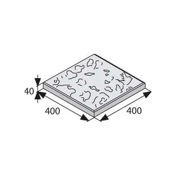 Stavebniny BEST TERASOVÁ RIGOLO tryskaná krémová 40/40cm velkoplošná dlažba reliéfní tl. 40mm
