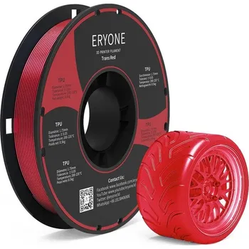 Filament Eryone Red transparent TPU 1,75mm 0,5Kg