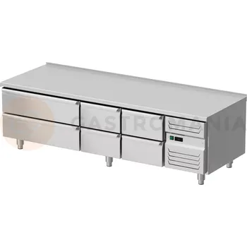 Chladicí stůl, 2000x700x600 mm, 4 zásuvky GN 1/1, 2 zásuvky GN 2/1 | STALGAST, 887246