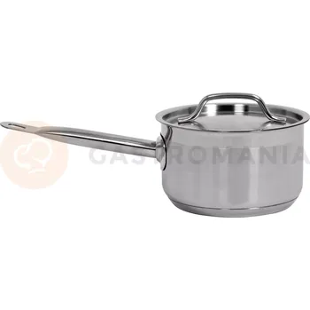 Hrnec Nerezový kastrol s poklicí 16x9,5 cm 1,9 l | YATO, YG-00060