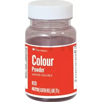 Výroba svíčky Barvivo v prášku rozpustné ve vodě 25 g - červené | MARTELLATO, Colour powder