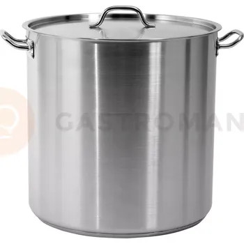 Hrnec Vysoký hrnec s poklicí z nerezové oceli 45x45 cm 71,6 l | YATO, YG-00009
