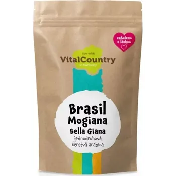 Zrnková káva Brasil Mogiana Bella Giana 1000g