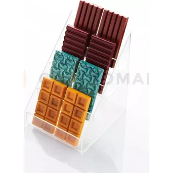 Čokoládová tyčinka Dvojitý stojan na čokoládu z plexiskla | MARTELLATO, Double