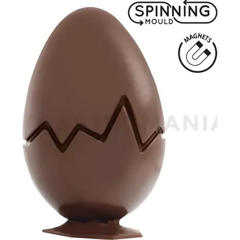 Čokoládová tyčinka 3D forma pro rotační stroj - rozbité vejce 100x150 mm | MARTELLATO, 20SR021A