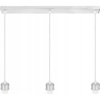 ZÁKLADNA pro ZÁVĚSNÉ STROPNÍ SVÍTIDLO CHROMOVÝ ZÁVĚS KOVOVÝ pro 3 ŽÁROVKY E27 POD STÍNIDLO