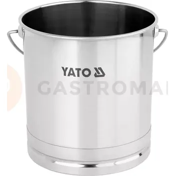 Dóza na potraviny Vědro z nerezové oceli s prstencem 12 l | YATO, YG-00650