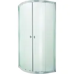 INVENA - Sprchový kout čtvrtkruh MARBELLA, profil: chrom, sklo frosted 80x80cm AK-46-181-O