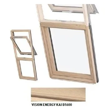 Okno DAKEA VISION ENERGY - Dřevěné okno Šikmá střecha KAI B1600 - M4A - rozměr 78*98cm