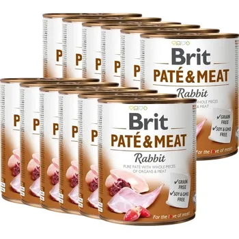 Krmivo pro psa BRIT PATE & MEAT RABBIT 12x800g