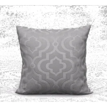Povlak na dekorativní polštářek Dekorační povlak na polštář Světle šedý, ušitý v Polsku