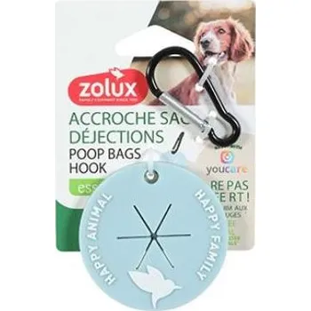 toaleta pro psa Držák sáčků na exkrementy s karab. sv. modrá YR Zolux