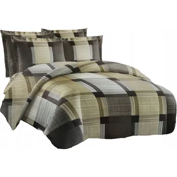 Povlečení SADA POVLEČENÍ 160x200 mikrovlákno satén 3 Č. + 2 povlaky na polštáře 70x80 LIPS