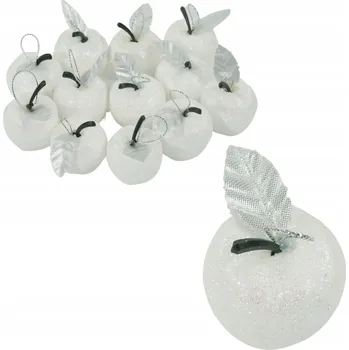 Obraz Dekorativní přívěsky ve tvaru jablíček na dekoraci ozdobu na stromeček 12 ks