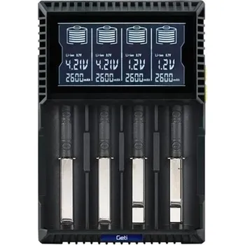 GETI INTELIGENTNÍ NABÍJEČKA GDC4U BATERIÍ Li-Ion LiFePO4 NiCd NiMH