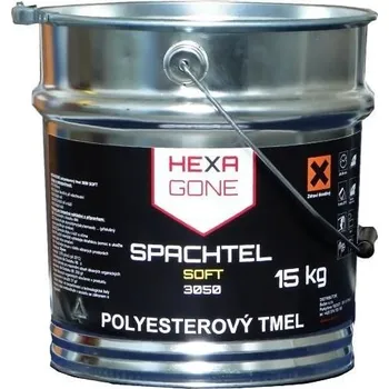 Karosářský tmel HEXAGONE polyesterový tmel 3050 SOFT 15,0 kg (900.3050.37.15000)