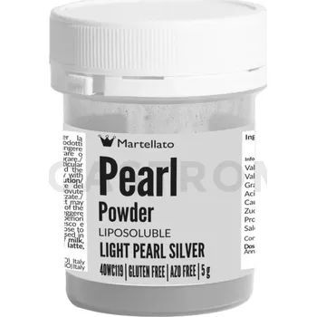Výroba svíčky Práškové barvivo 5 g - perleťové světle stříbrné | MARTELLATO, Pearl powder