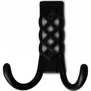 Věšák NÁBYTKOVÝ VĚŠÁK HÁČEK NA OBLEČENÍ ČERNÝ