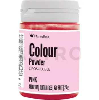 Výroba svíčky Barvivo potravinářské rozpustné v tucích 25 g - růžové | MARTELLATO, Colour powder