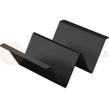 Výdejník vody Stojan na sendviče a občerstvení s rukojetí, 3 přihrádky, černý | STALGAST, 348043