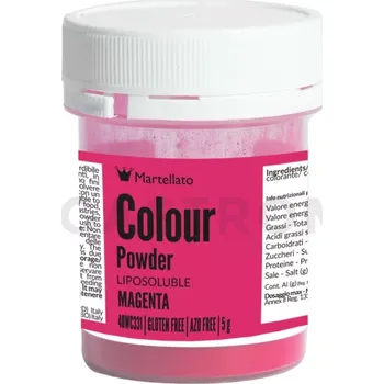 Výroba svíčky Práškové barvivo rozpustné v tucích 5 g - magenta | MARTELLATO, Colour powder