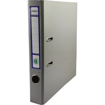 Pákový pořadač úzký tenký A4 EKOBOX 50mm ŠEDÝ