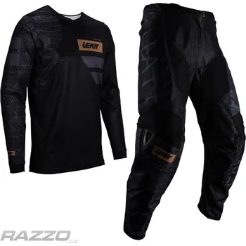 Moto kalhoty MX komplet LEATT Moto 3.5 Ride Kit Black 2025 kalhoty 32 / dres M