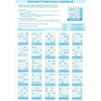 Matematika Magické čtverce pro 2.roč sčítání a odčítání do 100 Škola hrou