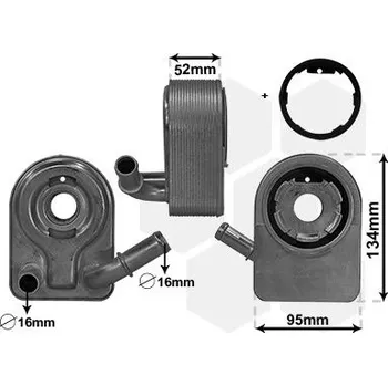 Chladič motoru Olejový chladič, motorový olej VAN WEZEL 18013700