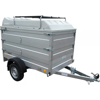 Nebrzděný přívěs 2 x nástavba a laminátové víko AHD 3 750kg 2070x1110mm