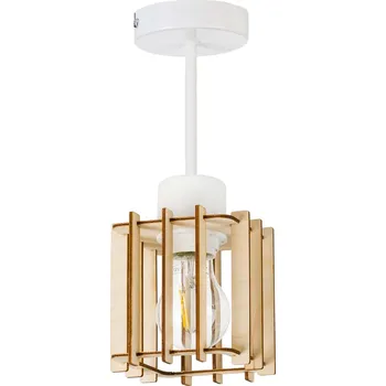 Závěsné svítidlo LED-ONE Dřevěné KOSTKA 1 -bodové světlo patice E27