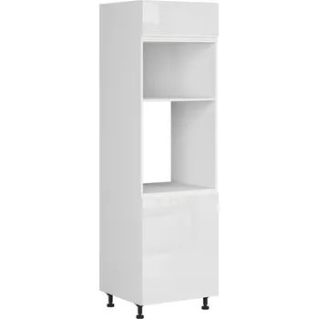 Kuchyňská skříňka Black red white Spodní skříňka kuchyně Sole pro vestavné spotřebiče DPS-60/207/O Zvolte stranu: pravé provedení, Barva korpusu skříněk: Černá mat, Zvolte barvu dvířek: Dub Arlington