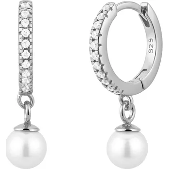 Náušnice Olivie Stříbrné náušnice s perlou 9350 Ag 925; ≤1,7 g.