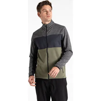 Pánská mikina Pánská fleecová mikina Dare2b VENTURE šedá/zelená L