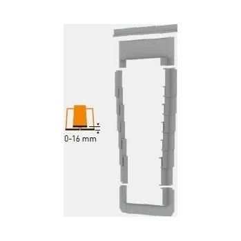 DAKEA KSF - Lemování pro ploché krytiny segmentové 0-16 (2x8) mm - S8A - rozměr 114*140cm