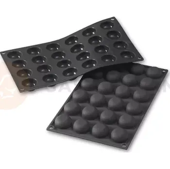 Kuchyňská sůl Silikonová forma pro monoporce, 24 otvorů 34x16 mm - 30SF009 | MARTELLATO, Pomponette