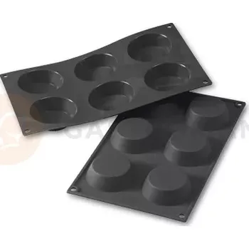 Kuchyňská sůl Silikonová forma pro monoporce, 6 otvorů 70/51x20 mm - 30SF016 | MARTELLATO, Tartlet