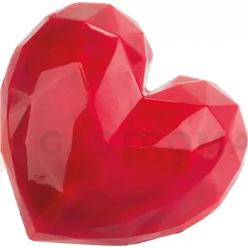 Čokoládová tyčinka Forma na čokoládu - Diamond Heart, 6 ks. 70x66x20 mm | MARTELLATO, Praline molds