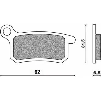 Brzdová destička brzdové destičky, NEWFREN (směs OFF ROAD DIRT SINTERED) 2 ks v balení M502-936