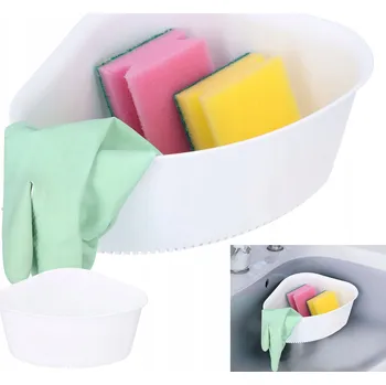 Odkapávač na nádobí Kuchyňský organizér odkapávač do dřezu na houbičku