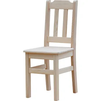 Jídelní židle KUCHYŇSKÁ BOROVICOVÁ ŽIDLE SUROVÁ, DŘEVĚNÁ, PEVNÁ