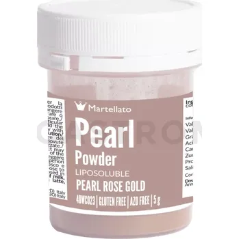 Výroba svíčky Práškové barvivo 5 g - perleťově zlatavě růžové | MARTELLATO, Pearl powder