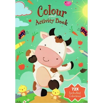 omalovánky FARMA Knížka omalovánka úkoly hry hádanky hlavolamy bludiště 72 stran