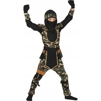 Karnevalový kostým Kostým ninja maskáčový bojovník bojová umění 116