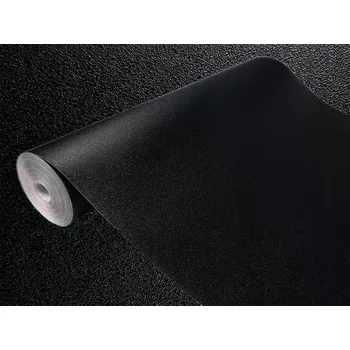 Tapeta Dekorační černá fólie s proužky, samolepicí PVC, na nábytek, stůl, 45x240 cm