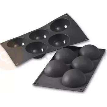 Kuchyňská sůl Silikonová forma pro monoporce, 5 otvorů 80x40 mm - 30SF001 | MARTELLATO, Sphere