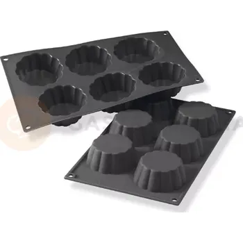 Kuchyňská sůl Silikonová forma na monoporce, 6 otvorů 79x30 mm - 30SF035 | MARTELLATO, Briochette